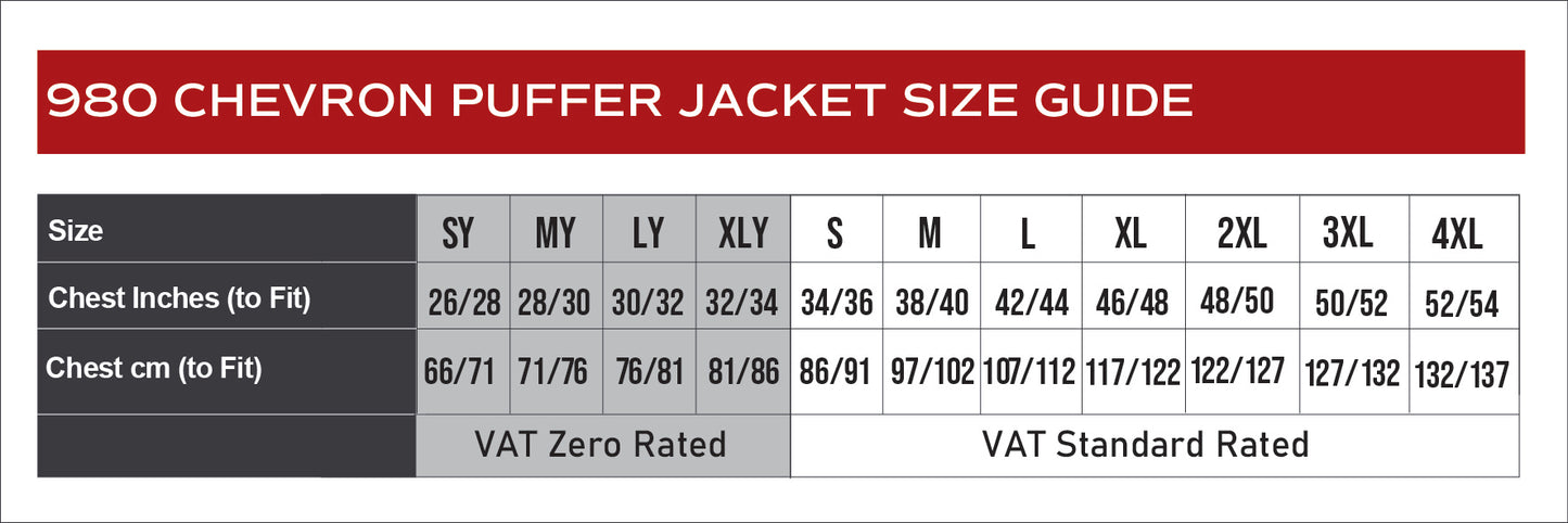 St Annes Cricket Club & Lukeys -Chevron Puffer Jacket