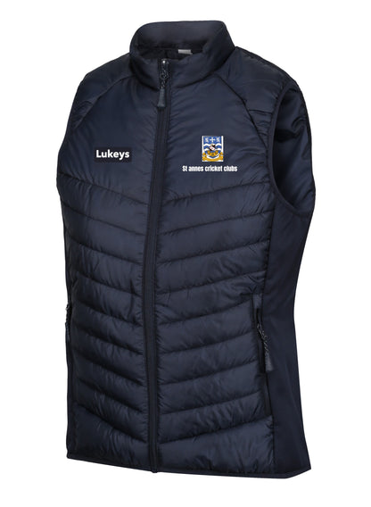 St Annes Cricket Club & Lukeys - Females Navy Gilet