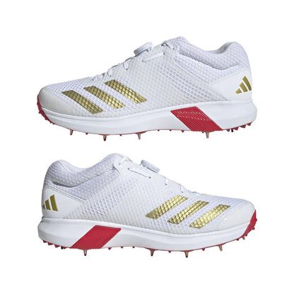 Adidas AdiPower Vector Mid Gold Cricket Shoes (2025)