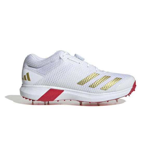 Adidas AdiPower Vector Mid Gold Cricket Shoes (2025)