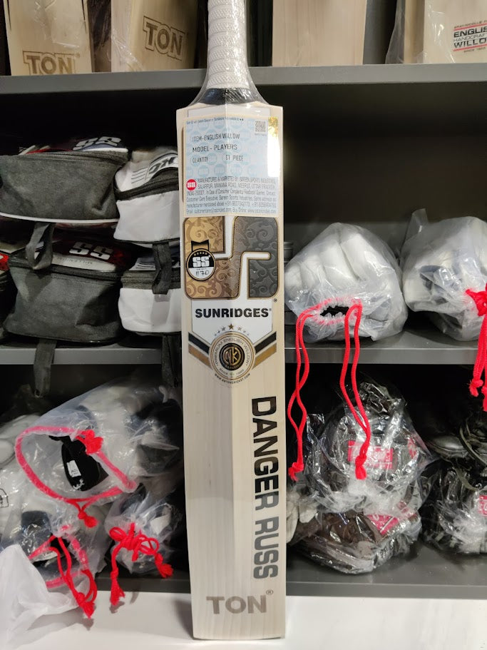 SS Ton DRE RUSS Players English Willow Cricket Bat