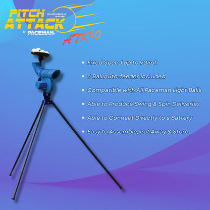Pitch Attack ATK90 Cricket Bowling Machine
