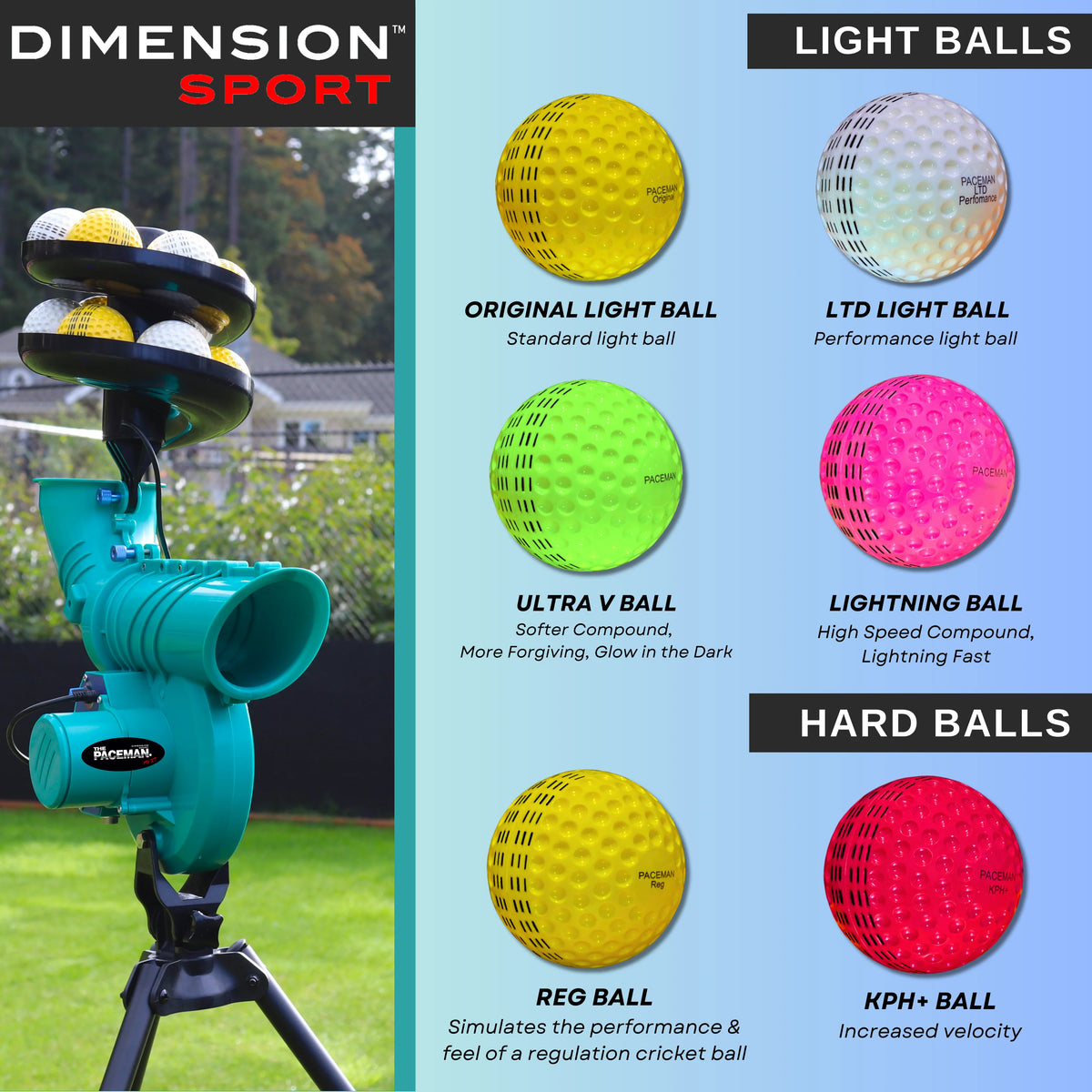 Paceman Hard Balls - Pack of 12