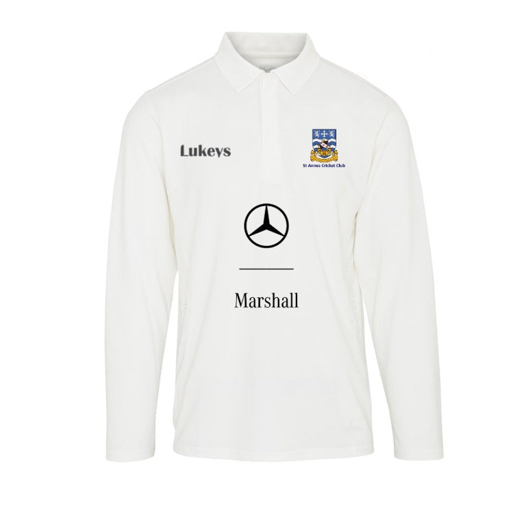 St Annes Cricket Club Long Sleeves T-Shirt White