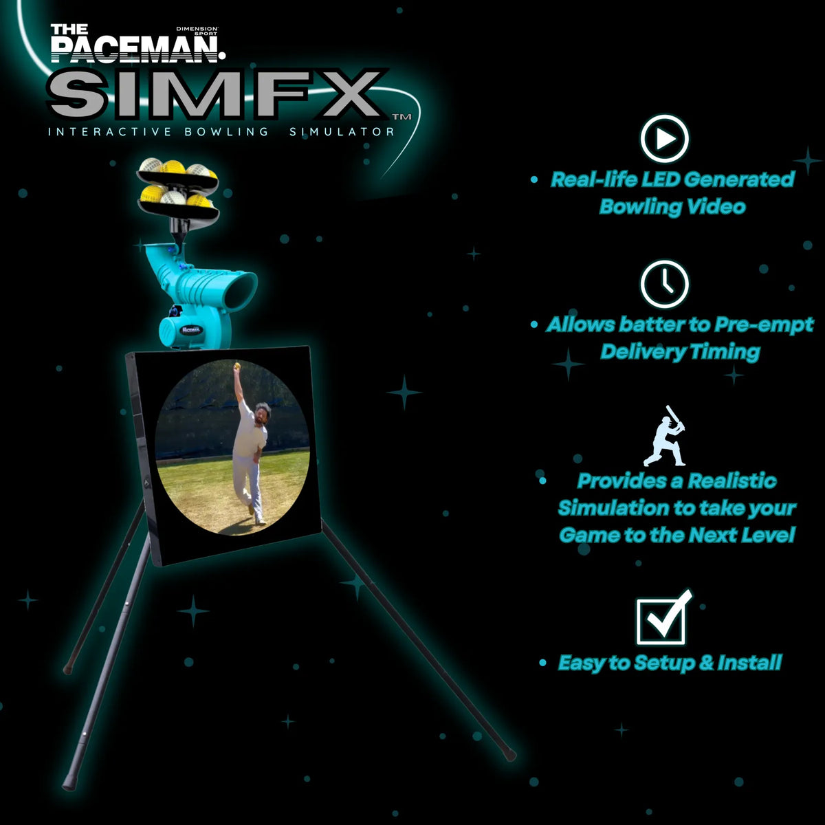 Paceman SimFX Interactive Bowling Simulator (bowling machine not included)